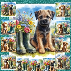 Sweet Floral Boot Pups 4