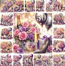 50th Birthday Purple