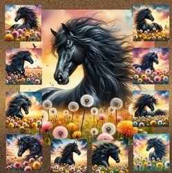 Black Dandy Field Horse