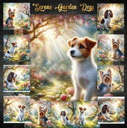 Serene Garden Dogs 3