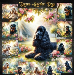 Serene Garden Dogs 6