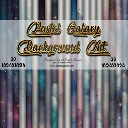 Pastel Galaxy Background Kit