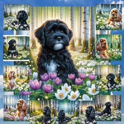 Beautiful Birch Forest Dogs 5