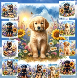 Many Flowers Pups 5