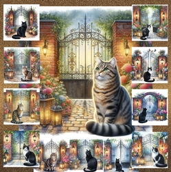 Secret Garden Gate Cats 2