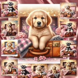 Suitcase Pups 1
