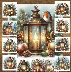 Christmas Robin Lantern