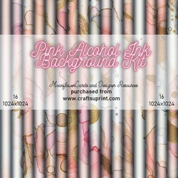 Pink Alcohol Ink Background Kit