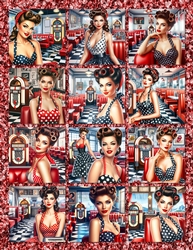 Pin Up Diner Girl