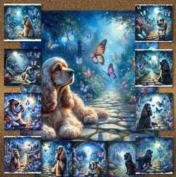 Twilight Butterfly Garden Dogs 1