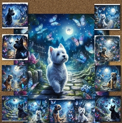 Twilight Butterfly Garden Dogs 2