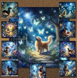 Twilight Butterfly Garden Dogs 7