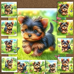 Playful Yorkie Pup