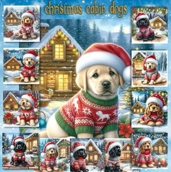 Christmas Cabin Dogs 1