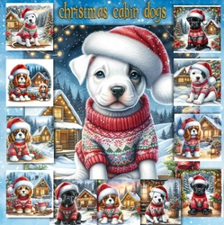 Christmas Cabin Dogs 4