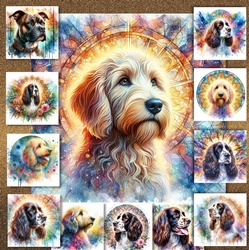 Beautiful Stained Glass Dogs 2