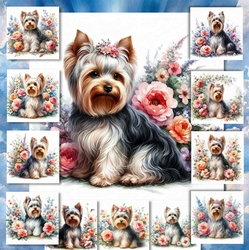 Floral Yorkie 