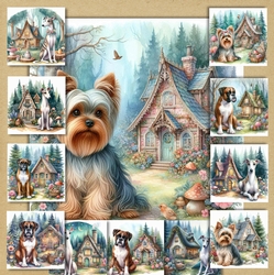 Whimsical Cottage Dogs 4
