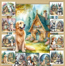 Whimsical Cottage Dogs 5