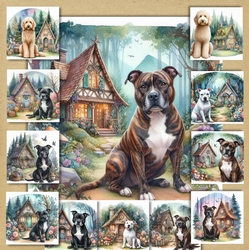 Whimsical Cottage Dogs 7