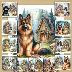 Whimsical Cottage Dogs 9