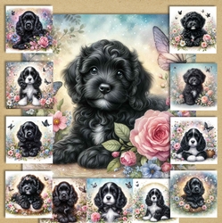 Enchanted Whimsical Garden Pups 9