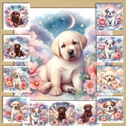Dreamy Floral Pups 1