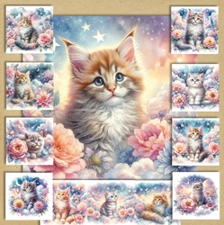 Dreamy Floral Kittens 3