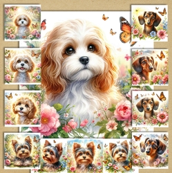 Butterfly Garden Dogs 2