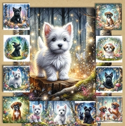 Mystical/Festive  Forest Mixed Bundle Pups 7