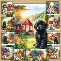 Forest Cabin Dogs 3