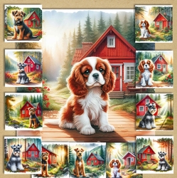 Forest Cabin Dogs 6