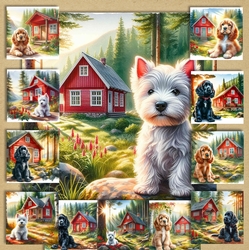 Forest Cabin Dogs 9