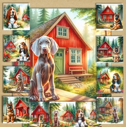 Forest Cabin Dogs 11