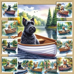 Row Boat Dogs 1
