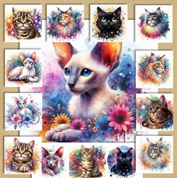 Paint Spash Cat Portraits 2