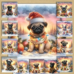 Twinkle Lights Christmas Pups 5