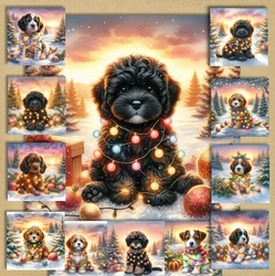 Twinkle Lights Christmas Pups 11