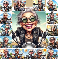 Senior Biker Chick