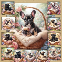 Charming Dog And Pups 5