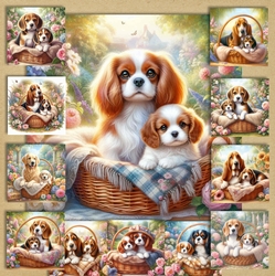 Charming Dog And Pups 9