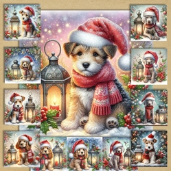 Christmas Lantern Pups 1