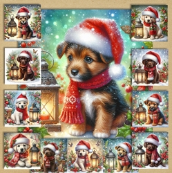 Christmas Lantern Pups 3