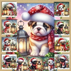 Christmas Lantern Pups 4