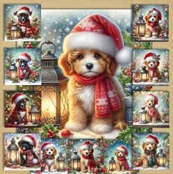 Christmas Lantern Pups 10