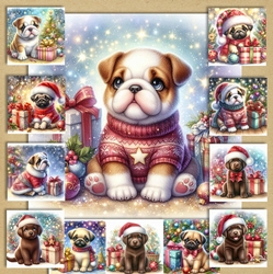 Sweet Christmas Pups 2