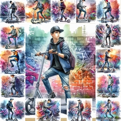 Urban Street Style Male Scooter Teens