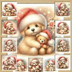 Christmas Pup Hugs