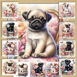 Whimsical Floral Chair Pups 5