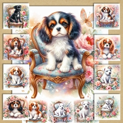 Whimsical Floral Chair Pups 10